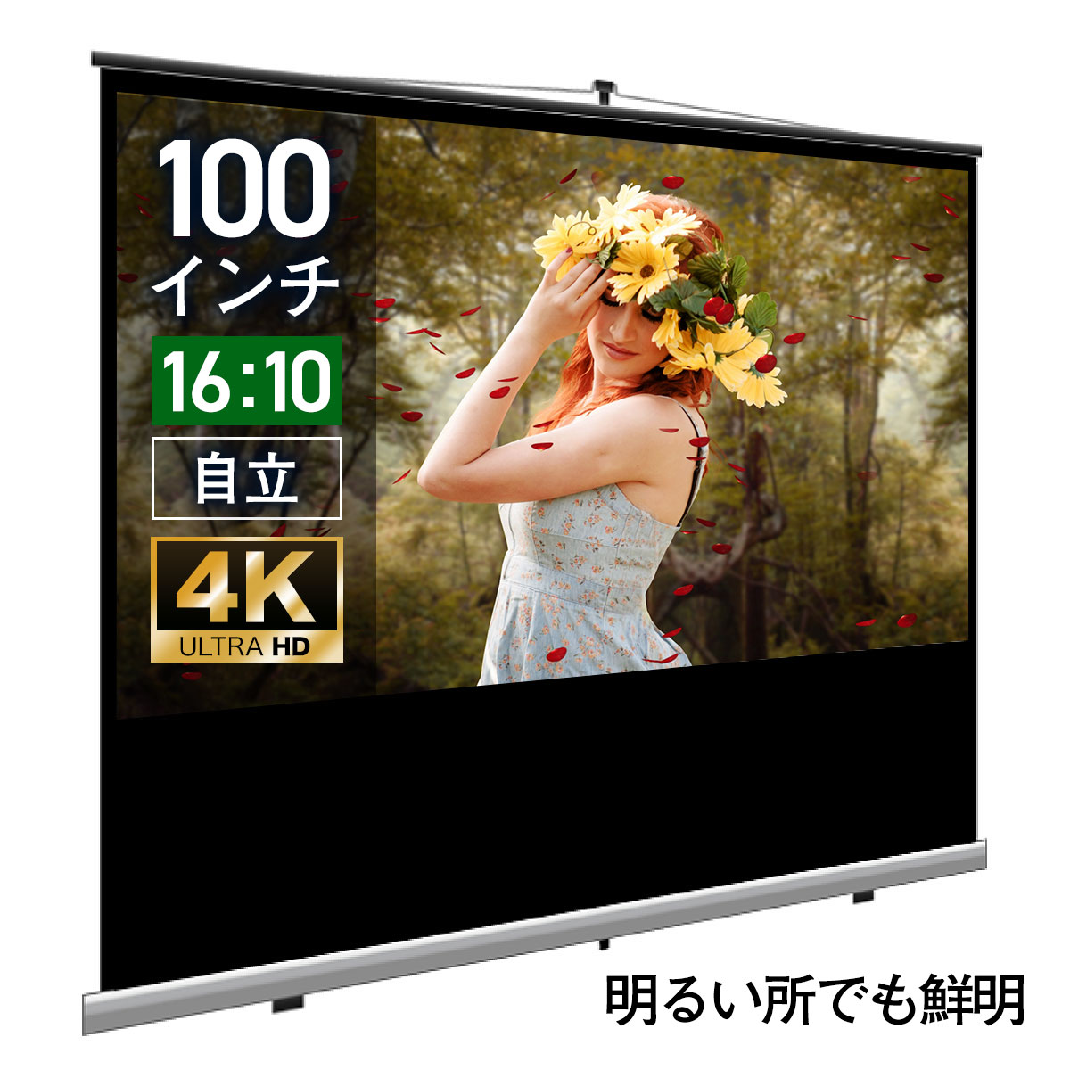 楽天市場】シアターハウス プロジェクタースクリーン モバイル(自立