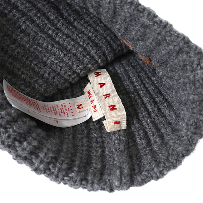 楽天市場】[TIME SALE] MARNI マルニ ロゴ刺繍 ウール ニットキャップ