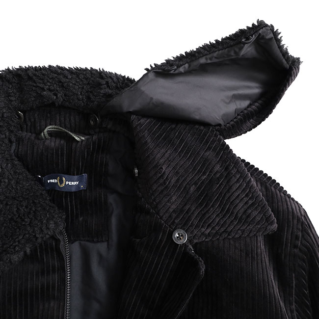 楽天市場】Fred Perry フレッドペリー 襟ボア コーデュロイ ボンバー