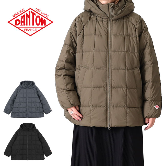 楽天市場】DANTON ダントン ナイロンタフタ フード付き キルティング