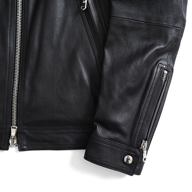 楽天市場】EMMETI エンメティ GIACOMO 襟付き シングル ライダース