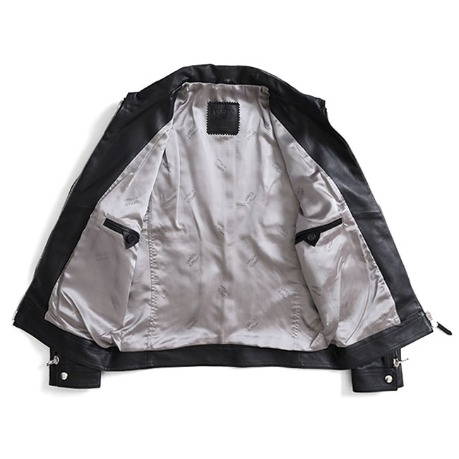 楽天市場】EMMETI エンメティ GIACOMO 襟付き シングル ライダース