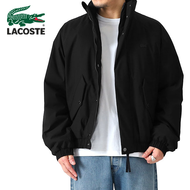 楽天市場】LACOSTE ラコステ 撥水 パデッドジャケット BH5142 黒