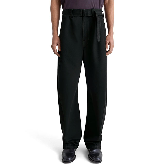 楽天市場】LEMAIRE ルメール ブラックデニム ツイスト ベルテッド