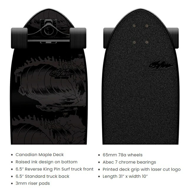 楽天市場】サーフスケート OBFIVE オービーファイブ BLACKER SURF