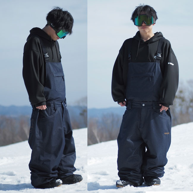 楽天市場】べスプ ビブパンツ VESP Twoway Denim Wide Jogger Bib