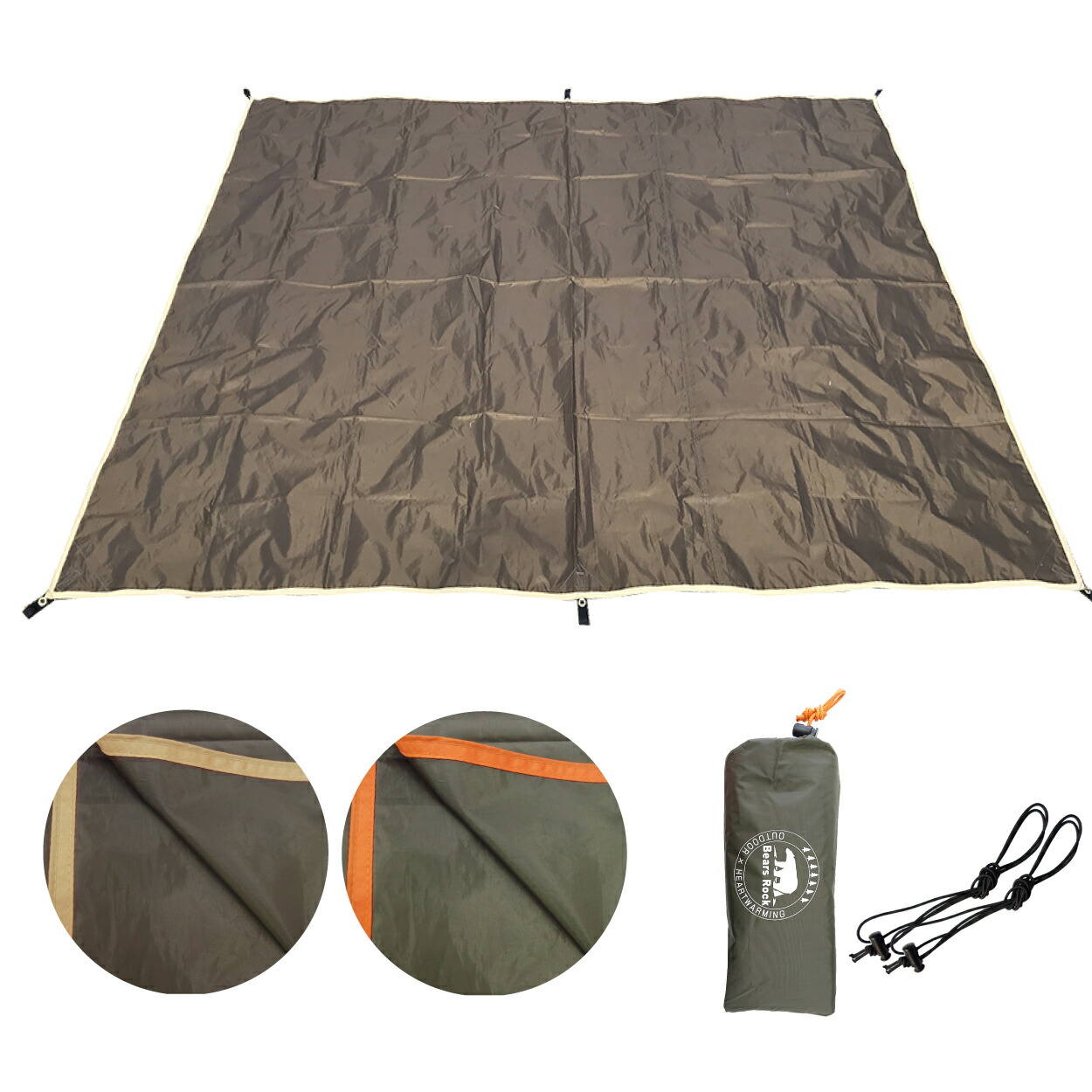 楽天市場】【Bears Rock】 日除けタープシート 防水 耐水圧 2000mm