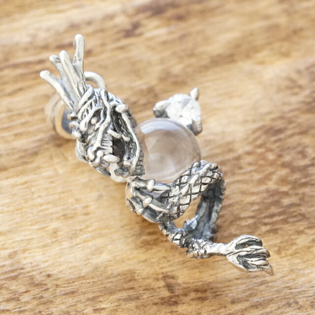 楽天市場】龍 ドラゴン ペンダント トップ ネックレス シルバー925