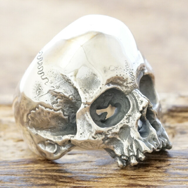 楽天市場】QUETZAL(ケツァール)リアル スカル リングシルバー 925 指輪