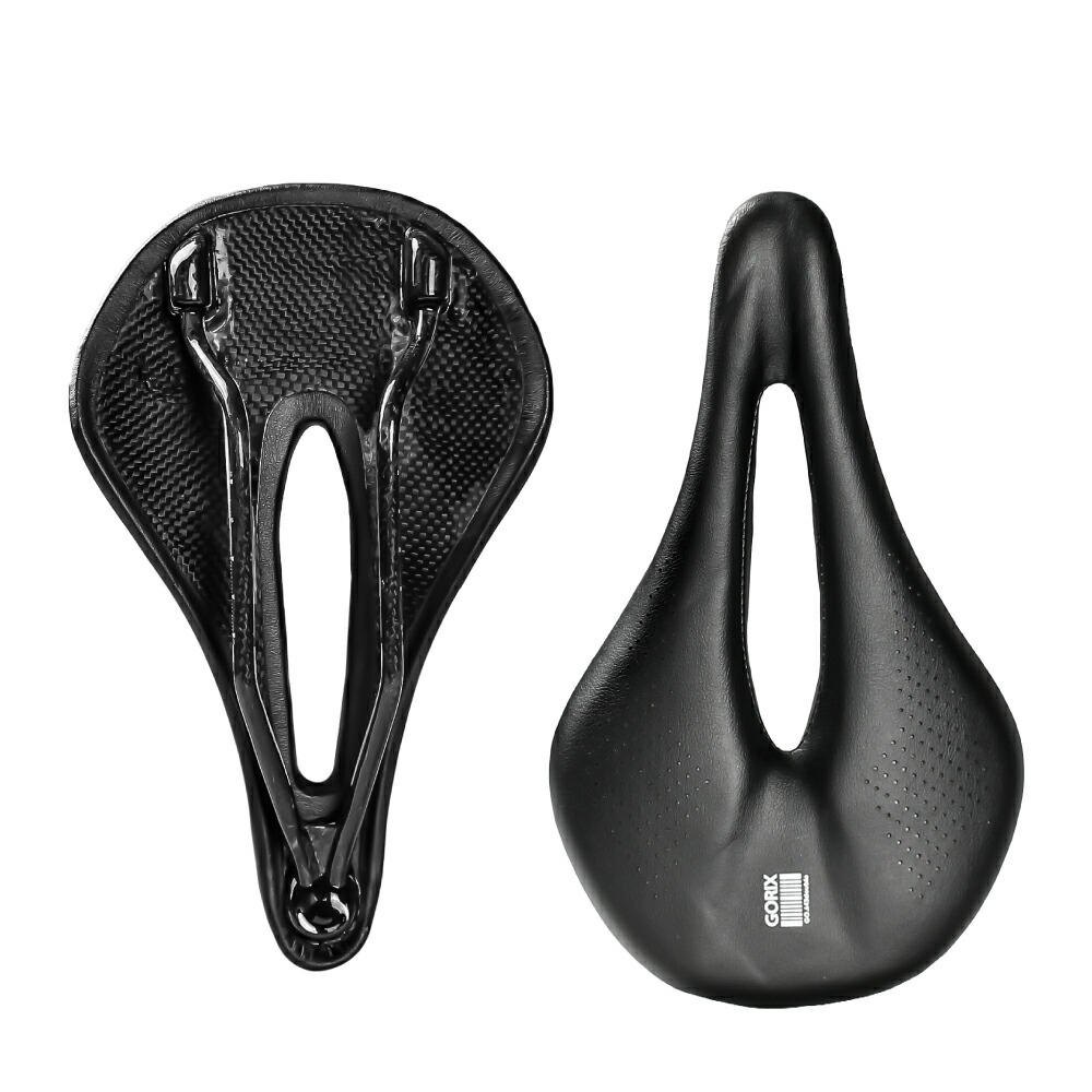 楽天市場】【送料無料】ゴリックス カーボンサドル 軽量 ショート