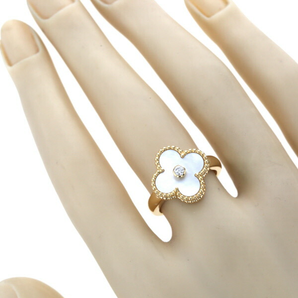 楽天市場】ヴァンクリーフ&アーペル K18YG ヴィンテージアルハンブラ