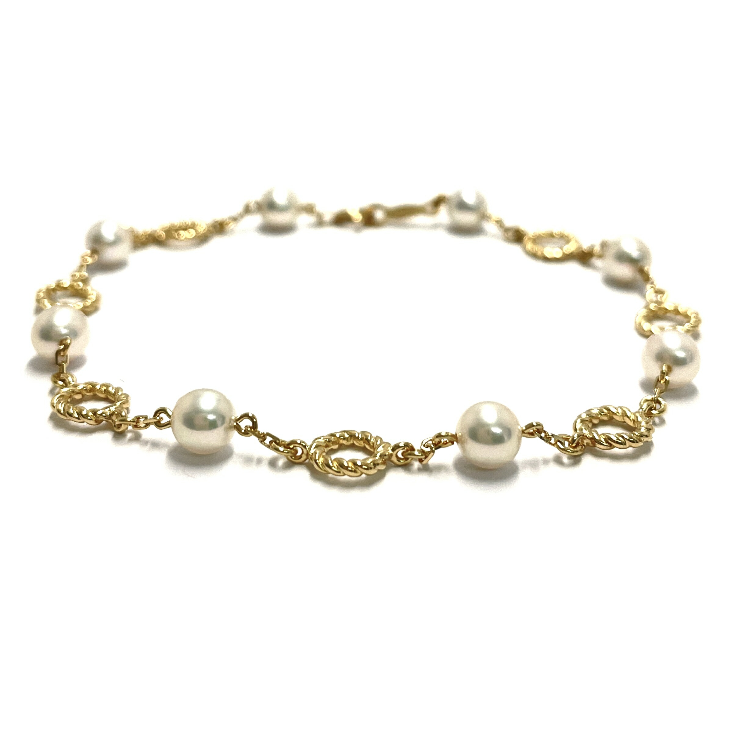 楽天市場】MIKIMOTO / ミキモト パールブレスレット K18YG 5.0mm