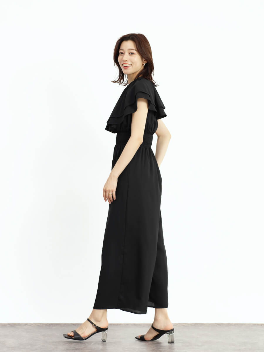 楽天市場】FENNEL フェンネル ケープカラーオールインワン