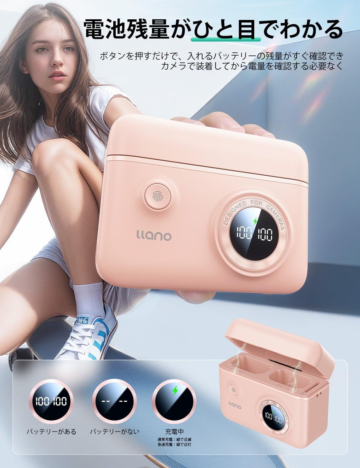 楽天市場】llano 2in1 NP-FZ100 バッテリーパック カメラ バッテリー