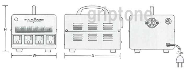 楽天市場】スワロー電機 変圧器 海外旅行 4口ダウントランス SU-1500G