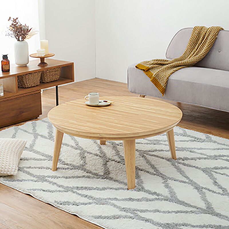 楽天市場】【こたつ】【直径85cm】円卓テーブル Ease ローテーブル幅85