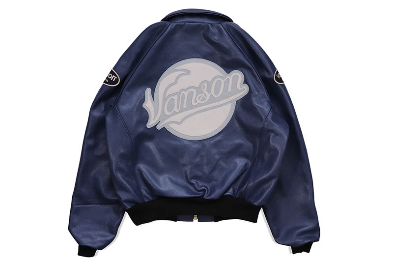 楽天市場】VANSON BRONX BOMBER JACKET (TJC:NAVY)バンソン/レザー