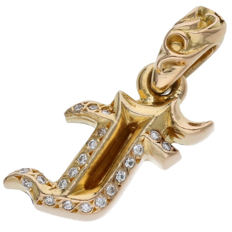楽天市場】クロムハーツ Chrome Hearts 22K ALPHABET CHARM P D