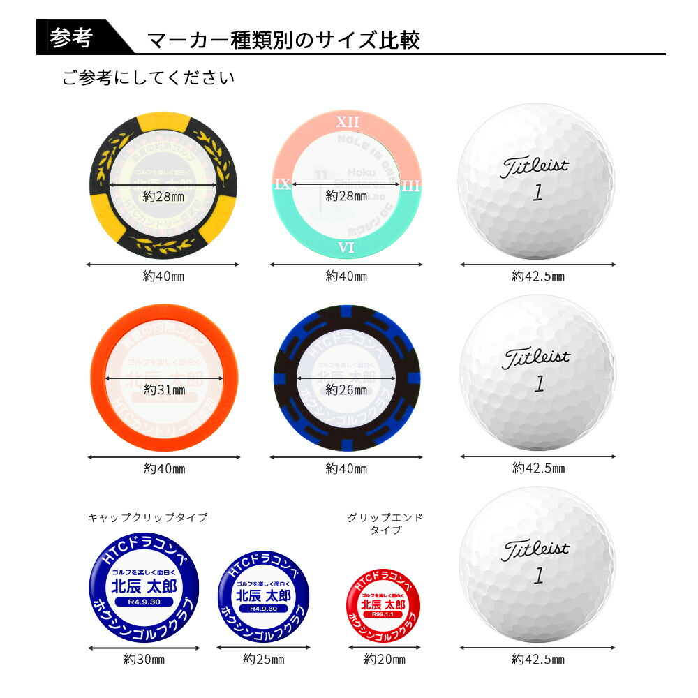 楽天市場】ゴルフマーカー 写真 カジノチップマーカーオリジナル