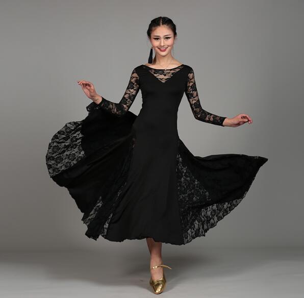 楽天市場】「激安！社交ダンス」ダンス ドレス レース切替 優雅 演出服