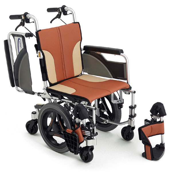 楽天市場】車椅子 軽量 折り畳み 【MiKi/ミキ Skit（スキット）六輪車