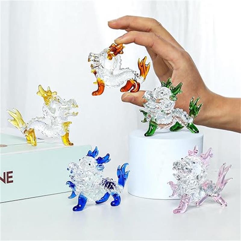 楽天市場】龍 置物 クリスタル 龍の置物 竜 オブジェ ガラス細工 龍