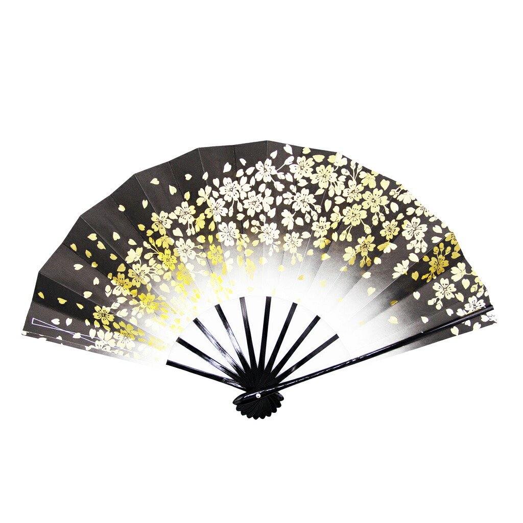 楽天市場】舞扇子 ＜艶桜＞ 黒塗 9寸5分 紙箱セット 日本舞踊 新舞踊