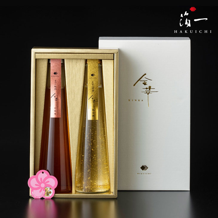 楽天市場】金華 清酒・梅酒 2本セット｜ 日本酒 金箔 純米酒 金箔入り