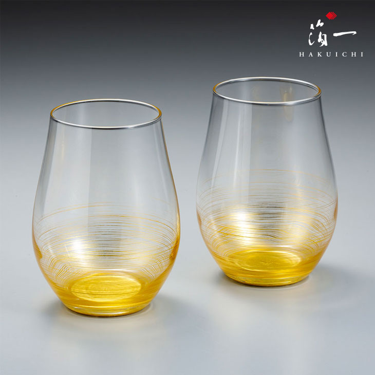 楽天市場】千筋 吟醸グラス〈2個〉｜金箔の箔一(はくいち) おしゃれ