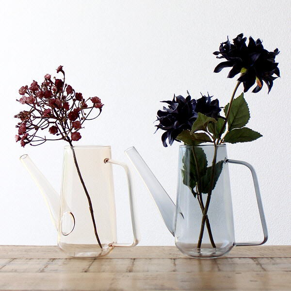 楽天市場】花瓶 フラワーベース 水差し おしゃれ 花器 クリアガラス