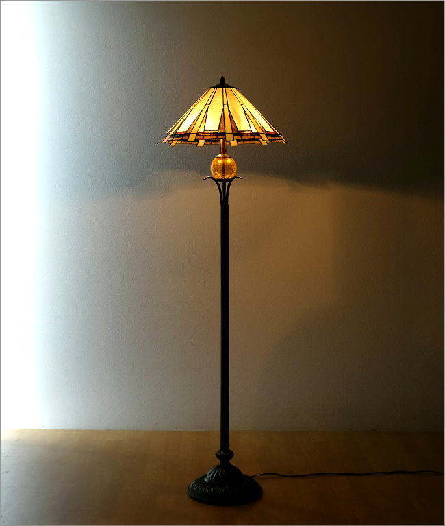 楽天市場】ステンドグラス フロアライト 3灯 フロアランプ 照明 フロア
