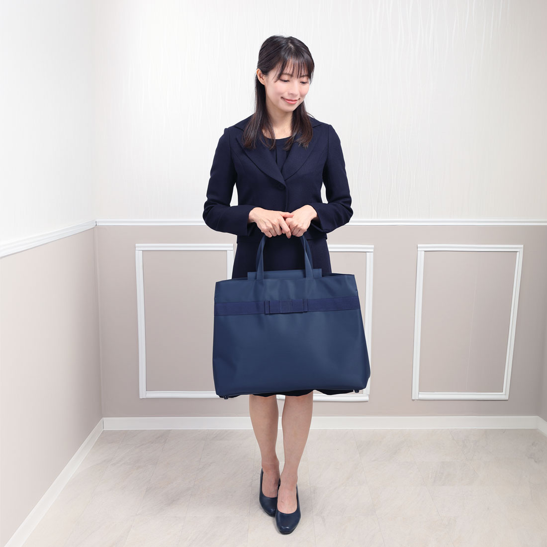 楽天市場】[A3サイズ対応] 国立受験定番 ナイロンサテン ビッグトート