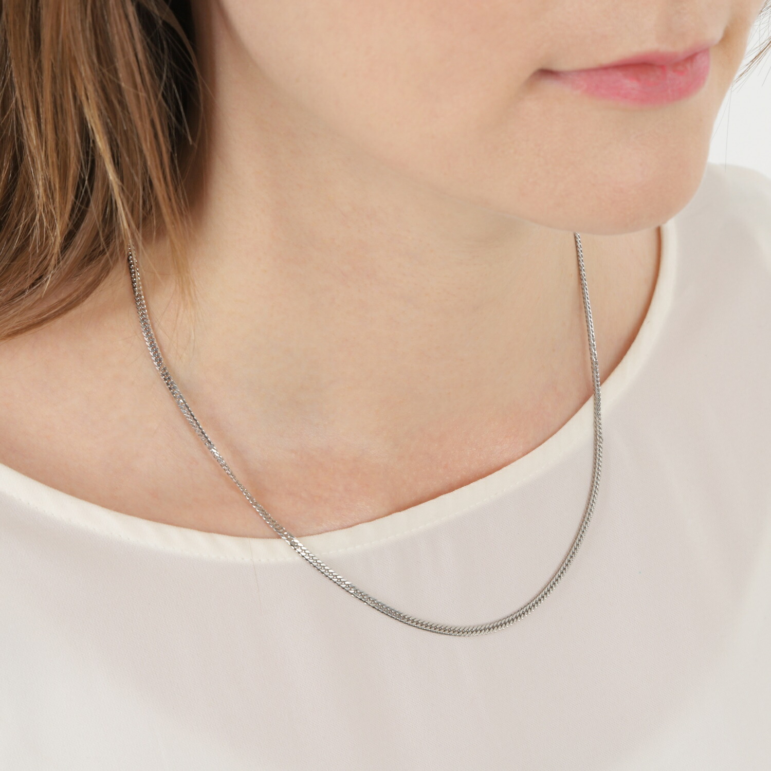 楽天市場】プラチナ 喜平ネックレス 6面ダブル 11g 45cm メンズ