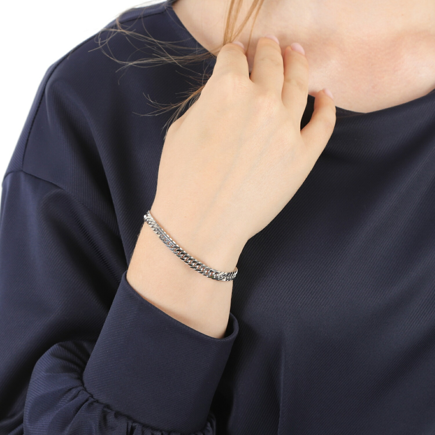 楽天市場】プラチナ 喜平ブレスレット 6面ダブル 20g 18cm メンズ