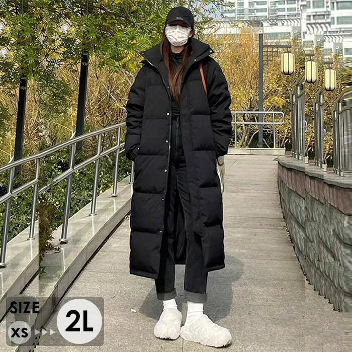 楽天市場】ダウンコート フード付き ベンチコート レディース ダウン