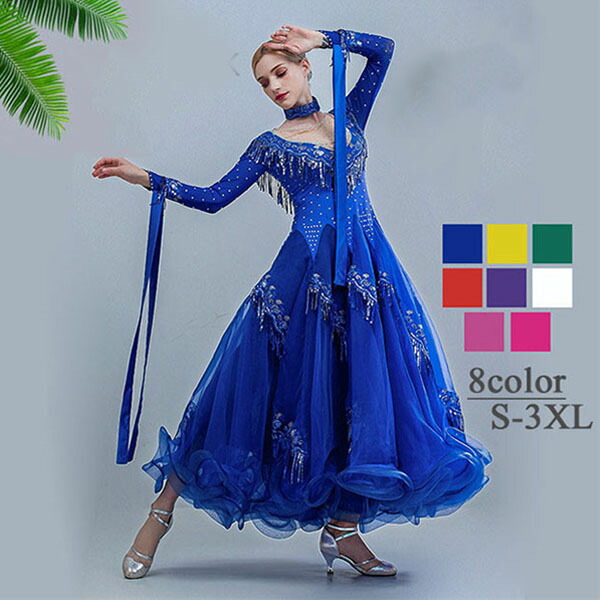 楽天市場】社交ダンスドレス フロート 上品 社交ダンス衣装 ダンス