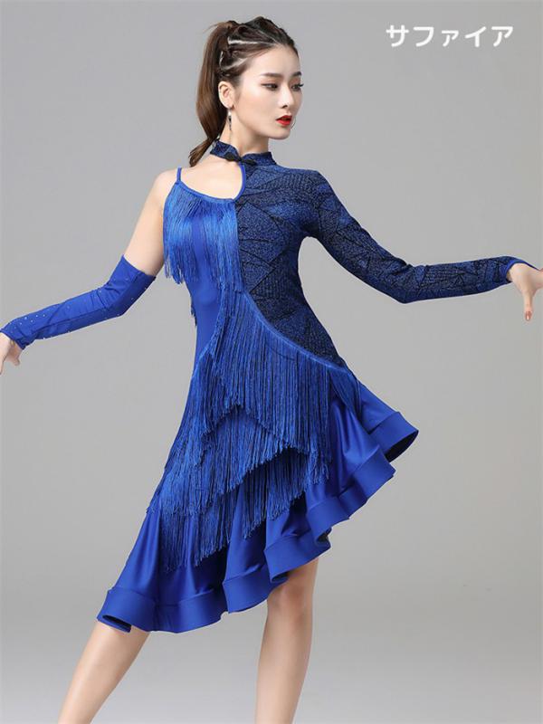 楽天市場】社交ダンス ラテンドレス ワンピース ラテン衣装