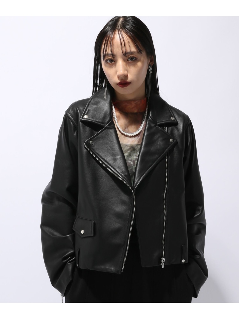 楽天市場】レザーライダースジャケット HARE ハレ ジャケット