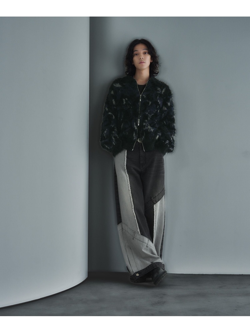 楽天市場】MIXヤーンフラワーニットブルゾン HARE ハレ トップス