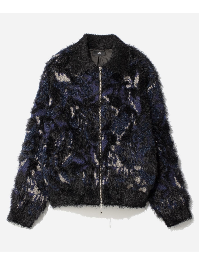 楽天市場】MIXヤーンフラワーニットブルゾン HARE ハレ トップス