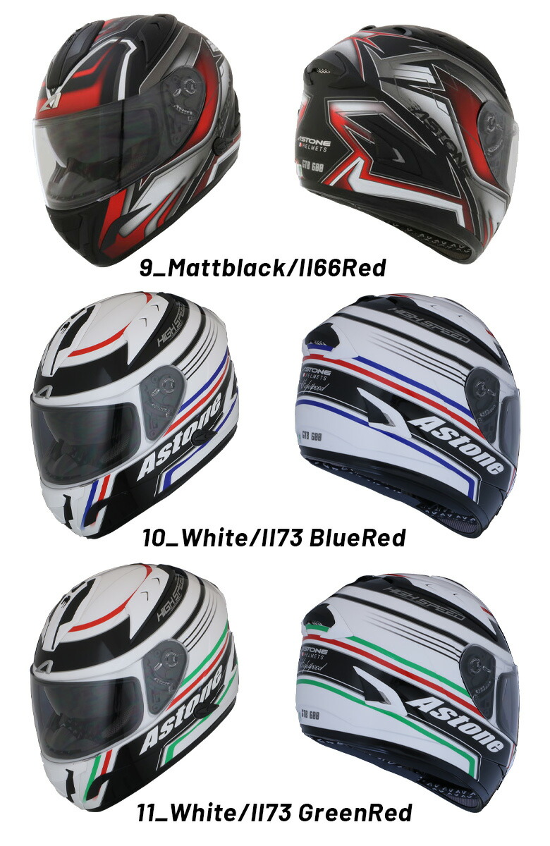 楽天市場】バイクヘルメット フルフェイス ASTONE(アストン) GTB600