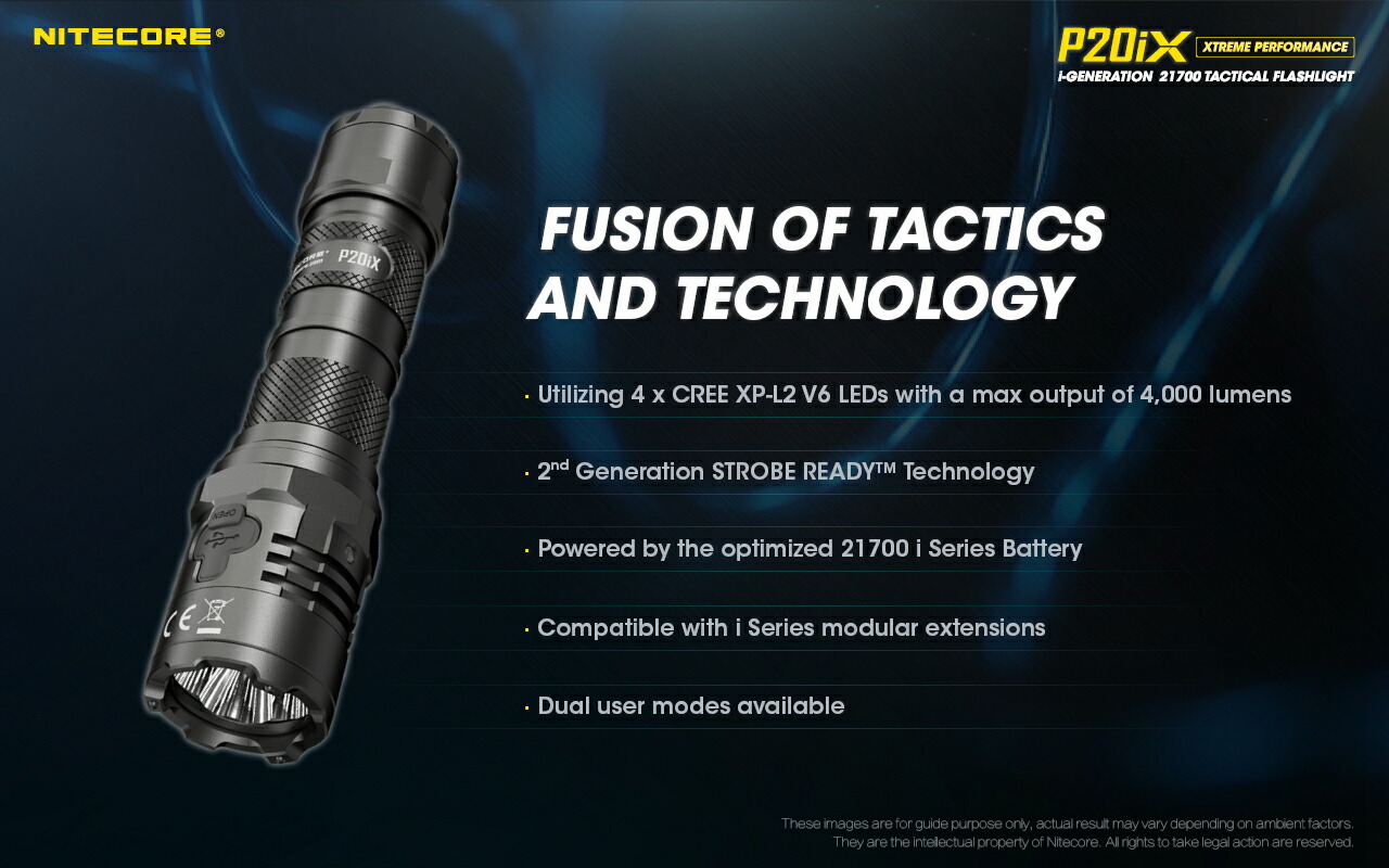 楽天市場】Nitecore P20iX タクティカルフラッシュライト最大4000