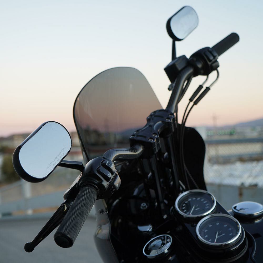 楽天市場】ハーレー用 【ARLEN NESS】オーバル・ミラー ブラック 右 13