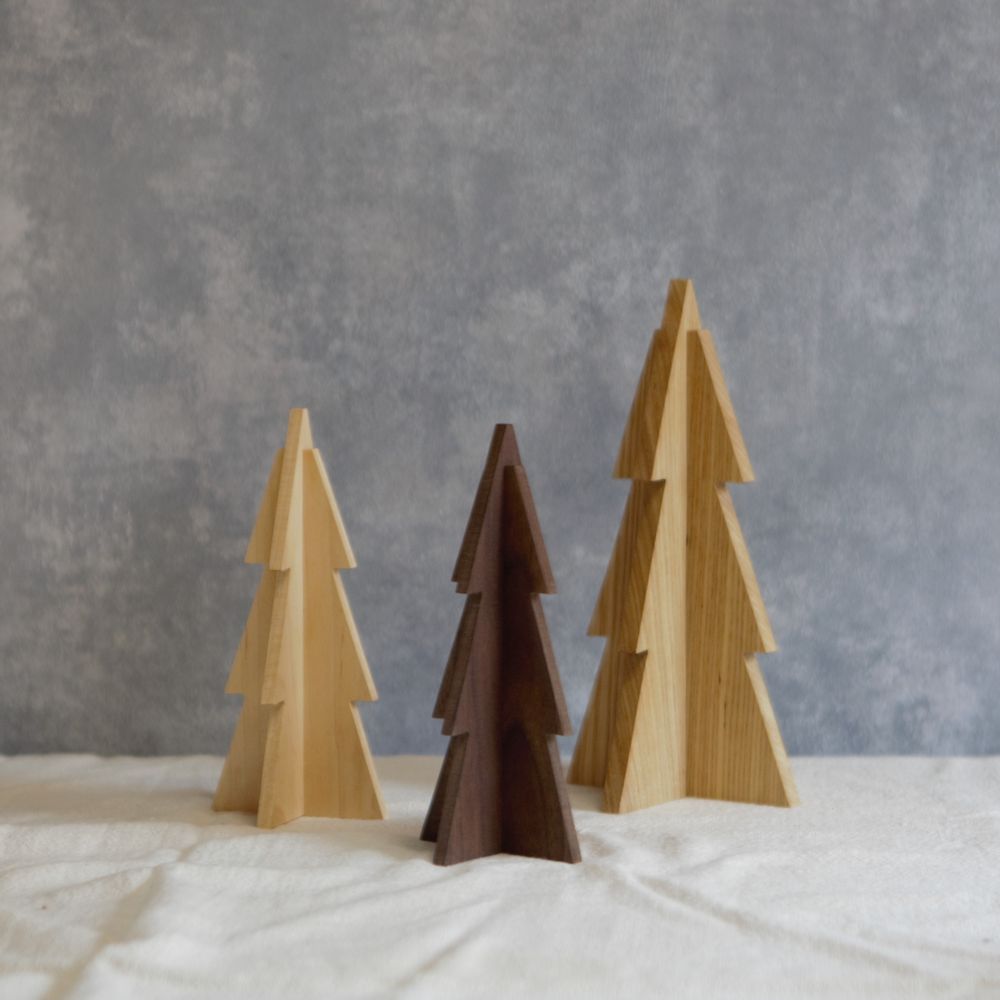 ドイツ製 エルツ もみの木 ツリー 木製 4本セット ドイツ製 エルツ