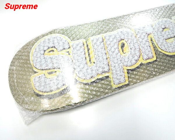 楽天市場】【Supreme Bling Box Logo Skateboard Gold シュプリーム