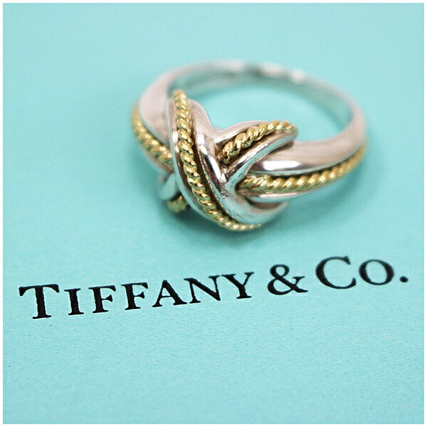 楽天市場】ティファニー シグネチャー リング 14号 コンビ シルバー925