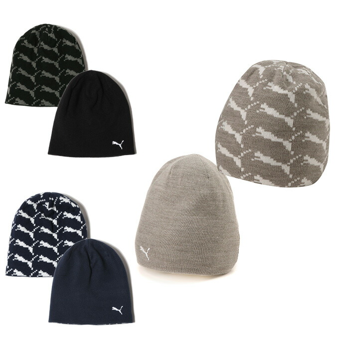 楽天市場】プーマ ゴルフ ニット帽 メンズ グラフィック リバーシブル
