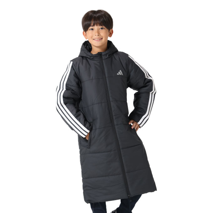楽天市場】アディダス ベンチコート ジュニア 3ストライプ ロング