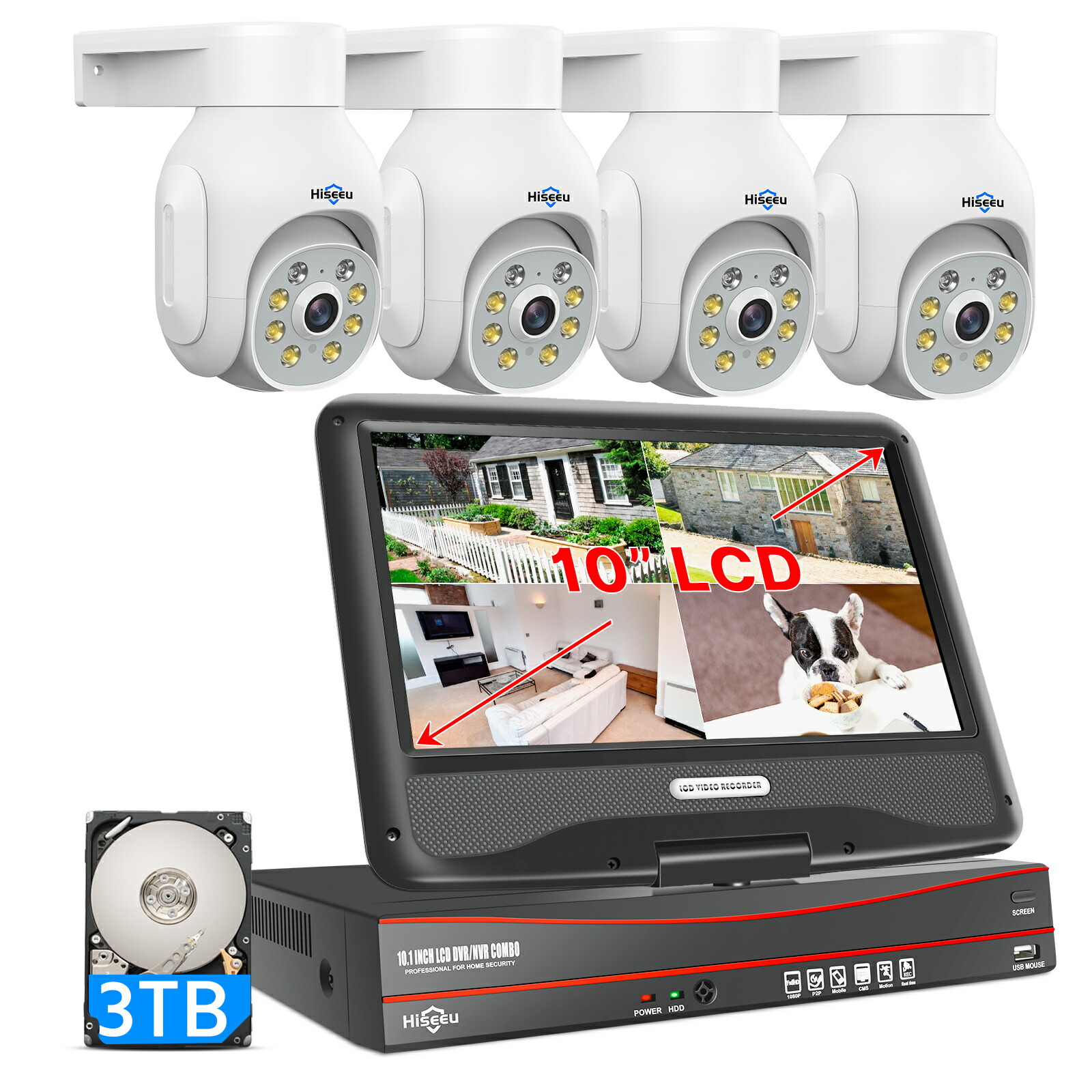 hiseeu 防犯カメラセット」の人気商品一覧 | 安い商品を通販サイトから