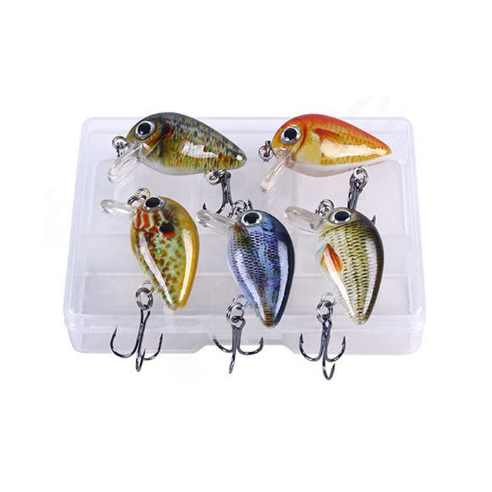 楽天市場】マイクロクランクベイト 5色セット 2.7cm 1.5gケース付